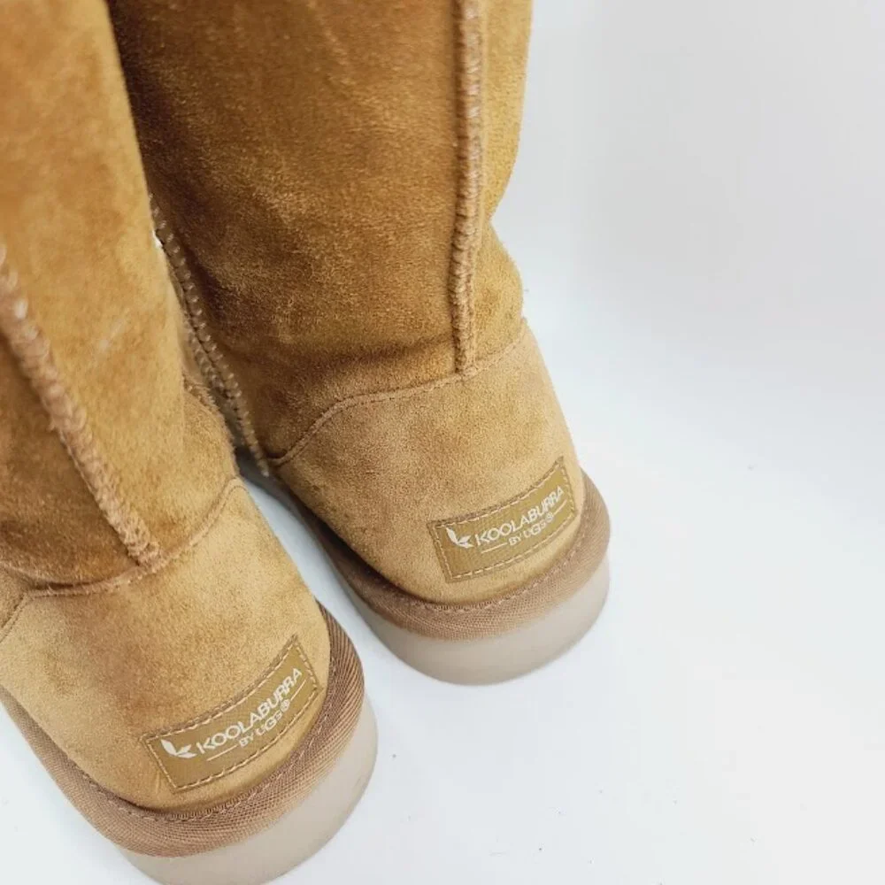 Koolaburra Women's Brown Classic‎ Short Suede Ankle Winter Boot Size 7